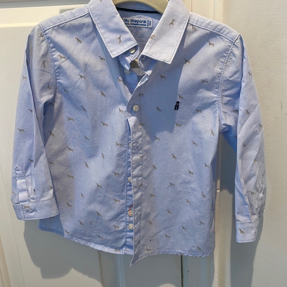 Mayoral button down. Size 18 months.
